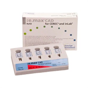 IPS e.max CAD CER/inLab MO - блоки из стеклокерамики, цвет 4 A14 (L), 5 шт 644366