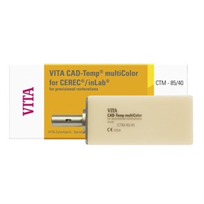 VITA CAD-Temp multiColor for CEREC/inLab, CTM-85 - композитные блоки из акрилатполимера для изготовления временных реставраций (цвет на выбор), 1 шт EC4*M2TM85401