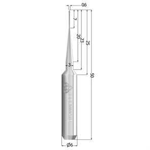 Сверло CC PMMA, круглое, 0,6 мм CCPMMA0.6B