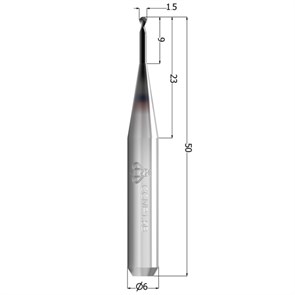 Сверло CC CoCrTi, круглое, 1,5 мм CCNP1.5B