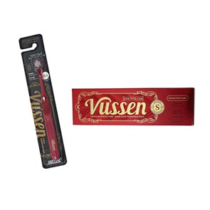 Комплект зубная паста Vussen S + щетка Vussen "Double-Wide", красная packTPA0044_RED