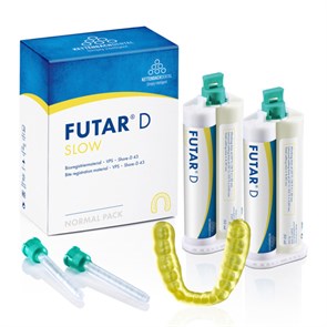 Futar D Slow (Normal pack) - материал для регистрации прикуса (А-силикон), 2x50 мл + 6 смесителей 11951