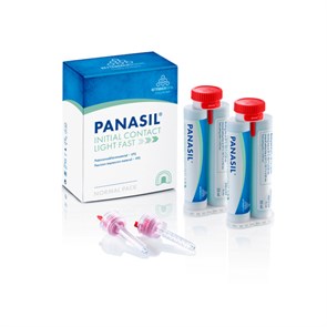 Panasil initial contact Light Fast - корригирующий материал, жидкотекучий, 2x50 мл + 8 смесителей new 1347111