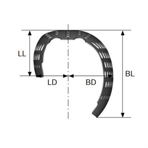 OssBuilder - титановая мембрана, BW 20, BL 7, LL 3.5, BD 5.5, LD 3.7, горизонтальный SB3H207F