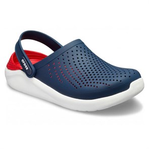 Сабо CROCS LiteRide Clog, темно-синие с красным задником, 38-39 204592-4CC-M6W8