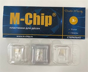 M-Chip наноматрица для лечения заболеваний пародонта. Пластинки для пародонтальных карманов, 15шт, 3 формы , арт: st388458