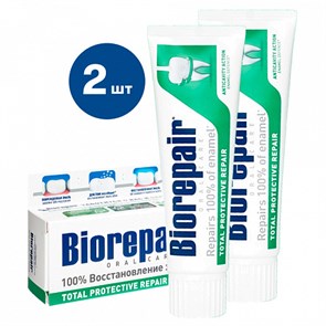 Набор из 2 паст Biorepair Total Protection, 75 x 2 301587