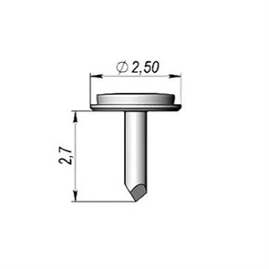 Набор безударных пинов UniFIX PIN-UNS-01.02.(L), длина 2,7 мм, 5 шт PIN-UNS-01.02