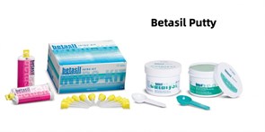 Слепочная масса А-силиконовая Betasil Putty A70 НАБОР 2 х 300 мл база, 2 х 50 мл корригирующий слой, насадки 88689