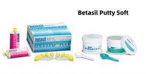 Слепочная масса А-силиконовая Betasil Putty Soft A60 НАБОР (2 х 300 мл база, 2 х 50 корригирующий слой, насадки) 88691