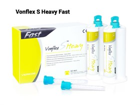 Материал стоматологический слепочный силиконовый Vonflex S Heavy FastVonflex: А-силиконовый корригирующий слепочный материал, высокой вязкости, ускоренного времени полимеризации Vonflex-S-Heavy-Fast