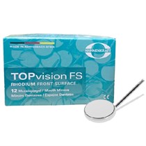 Hahnenkratt TOPvision FS Rhodium - родиевое зеркало без ручки, плоское, №5, диаметр 24 мм, 12 шт 721x5