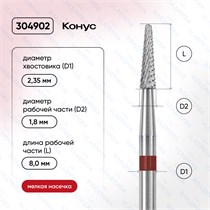 ФРЕЗА ТВС 304902 красная 00000070456