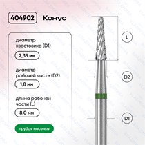 ФРЕЗА ТВС 404902 зеленая 00000072013