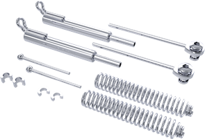 Пружина Саббаха SUS-3 универсальная телескопическая, набор c ключом 75025