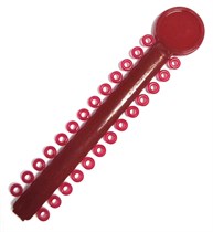 Лигатура эластичная на модуле цвет бордовый №37, 26 колец 77712