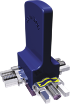 Винт трёхмерный Бертони тип B, 2 направляющие, расширение 4 мм, 16 х 6,3 х 3 мм в/ч 74903