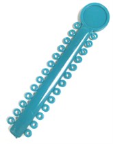 Лигатура эластичная на модуле цвет бирюзовый №26, 26 колец 77674
