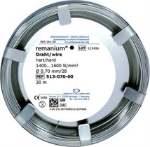 Проволока лабораторная Remanium круглая жесткая 0,7 мм 30 м 75773
