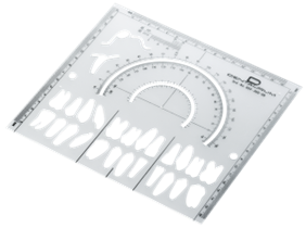 Транспортир шаблон чертежный для изучения рентгеновских снимков по Ricketts 72823