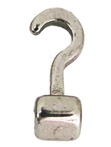 Стопор зажимной с крючком изогнутым средним, левый 77589