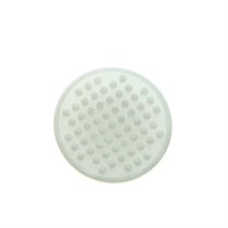 Кнопка лингвальная керамическая круглая белая 78786