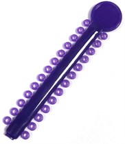 Лигатура эластичная на модуле цвет фиолетовый №5, 26 колец 77612