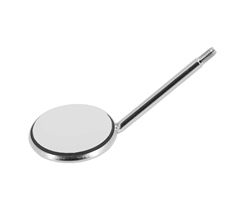 Hahnenkratt TOPvision FS Rhodium - родиевое зеркало без ручки, плоское, №3, диаметр 20 мм, 12 шт 721X3