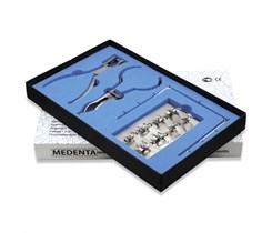 Medenta Rubber Dam Instruments - комплект "Раббер Дам", 4 инструмента + 8 креплений 129-SET