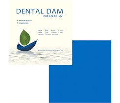 Medenta Dental Dam - завеса резиновая "Раббер дам" Медента голубая/тонкая 09002