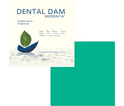 Medenta Dental Dam - завеса резиновая "Раббер дам" Медента зеленая/тонкая 09000