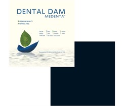 Medenta Dental Dam - завеса резиновая "Раббер дам" Медента черная/тонкая 09003