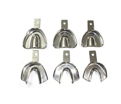 Legrin M-530-9043 - ложки слепочные Legrin, неперфорированные 6 шт (3 верх + 3 низ) - S, M, L M-530-9043