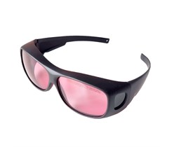 AMD Lasers EYEPINK - очки защитные для работы с лазером, розовые в черной оправе стандартного размера EYEPINK Black