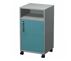 Arkodor AR-XB40 - передвижная тумба прикроватная с нишей, распашной металлической дверью, с замком, металлической полкой AR-XB40