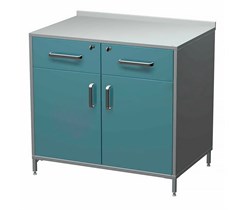 Arkodor AR-XL12 - металлическая тумба с двумя выдвижными ящиками с замками, двумя распашными металлическими дверями, металлической полкой AR-XL12