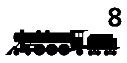 Тяга эластичная 6,4 мм 1/4 F 4.5 оз (128 г), паровоз №8, средняя 772-116-01