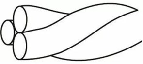 Дуга для ретейнеров SS twisted straight wire 3-хжильные 0155, 35 см 13-233-100