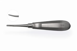 Элеватор Lindo-Levien с микрозубцами Microsaw изогнутый, 4 мм 3104