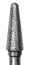 Фреза стоматологическая лабораторная алмазная со спечённой связкой конусная, желобообразный уступ, со скруглённым кончиком, 7856.104.029 7856.104.029