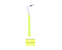 Ершики межзубные INTERPROX Plus Mini 1,4 мм, 6 шт. / Ортодонтические ершики для чистки межзубных промежутков и брекетов угловые 5251351