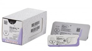 Викрил Плюс 5/0 (36шт, 70см, 17мм, 1/2, колющая), VCP303H, Jh@Jh УТ-00011220