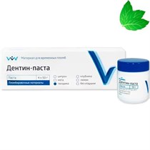 Дентин-паста (мята) (50г), д/временного пломб, ВладМиВа 00000016457