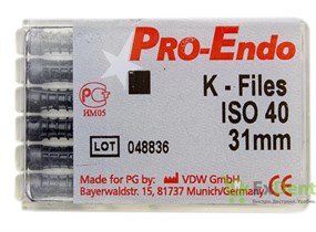 К-FILES Рro-Endo 31мм №15 (6шт), VDW 00000000258
