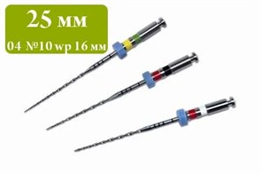 Мtwo Тейпер файлы 25мм конус 04 №10 WP16 (6шт), VDW 00000006278