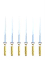 Машинные файлы MG3 II Blue 25мм 15/03, стерильные файлы, никель-титан, 6шт, ЕВРОФАЙЛ УТ-00006735