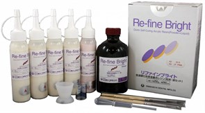 Ре-Файн Брайт (Re-Fine Bright), A3,5, пластмасса, 5х50г+260мл, полимеризация 3мин, STYRFB-A35S/5*50, YAMAHACHI УТ-00001327