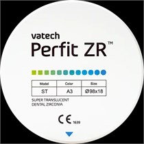 Диск многослойный из диоксида циркония Perfit ZR ST A3 - 16 - 98, NU16A3W, Vatech УТ-00010982