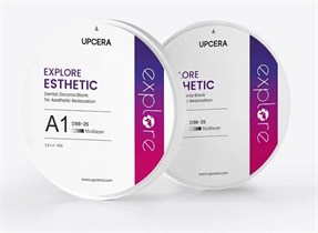 Циркониевый диск Explore Esthetic D98 - B1 - 18 мм, Upcera УТ-00009248