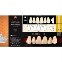 Зубы акриловые 3-х сл. CROWN Anterior фронтальные верхние, А2, фасон T51S, 6шт, CPXA2T51S, YAMAHACHI УТ-00009103